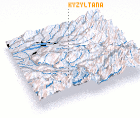 3d view of Kyzyl-Tana