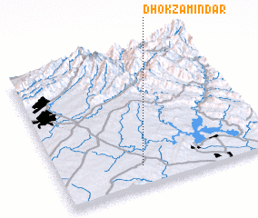 3d view of Dhok Zamīndar