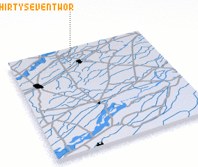 3d view of Chak Thirty-six and Thirty-seven Two R