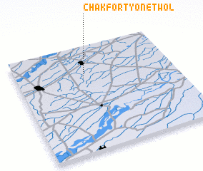 3d view of Chak Forty-one Two L
