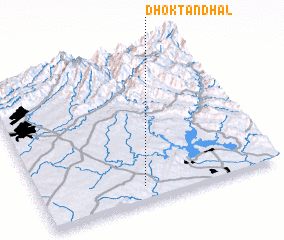 3d view of Dhok Tandhal