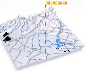 3d view of Dhok Sawān