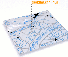 3d view of Dhok Malkānwāla