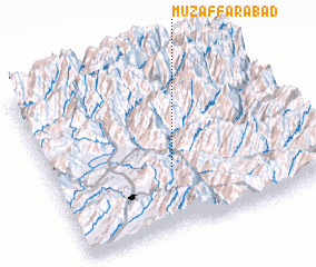 3d view of Muzaffarābād