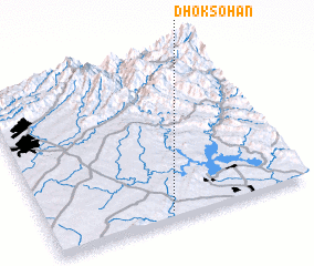 3d view of Dhok Sohān