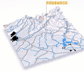 3d view of Pind Bainso