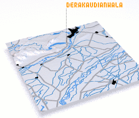 3d view of Dera Kaudiānwāla