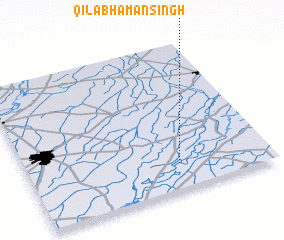 3d view of Qila Bhāman Singh