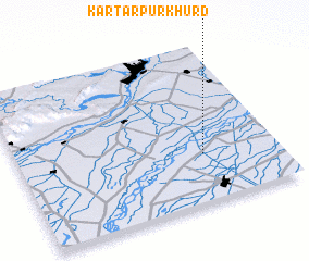 3d view of Kartārpur Khurd