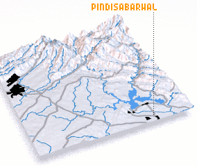 3d view of Pindi Sabarwāl