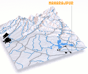 3d view of Mahārājpur