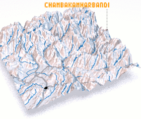 3d view of Chamba Kamhar Bāndi