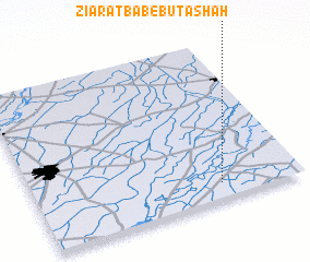 3d view of Ziārat Bābe Būta Shāh