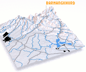 3d view of Barmang Khurd