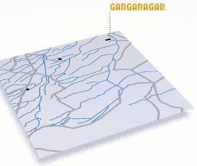 3d view of Gangānagar