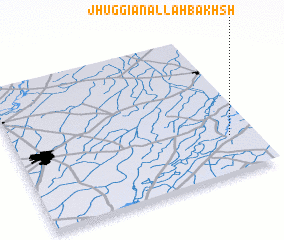 3d view of Jhuggiān Allah Bakhsh