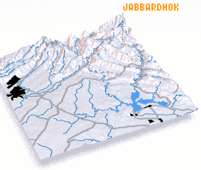 3d view of Jabbār Dhok