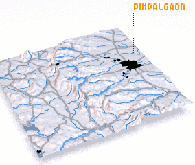 3d view of Pimpalgaon