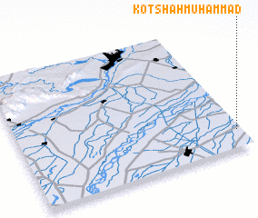 3d view of Kot Shāh Muhammad