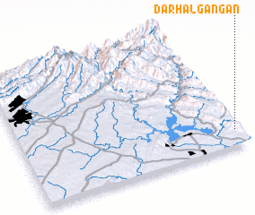 3d view of Darhāl Gangān