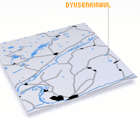 3d view of Dyusenkin Aul