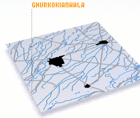 3d view of Ghur Kokiānwāla