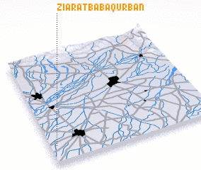 3d view of Ziārat Bāba Qurbān