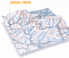 3d view of Jhagāl Thana