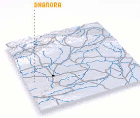 3d view of Dhānora