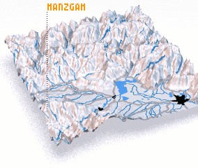 3d view of Manzgām