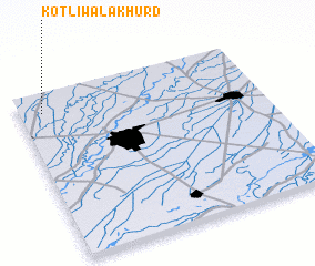 3d view of Kotliwāla Khurd