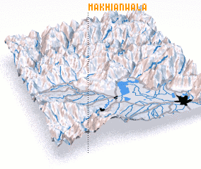 3d view of Makhiānwāla