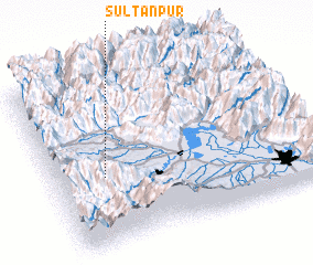 3d view of Sultānpur