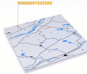 3d view of Mokhovoye Ozero