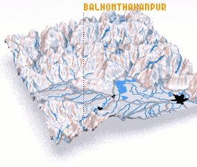 3d view of Balhom Thakanpur