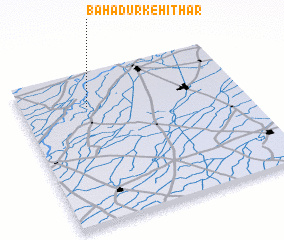 3d view of Bahādurke Hithār