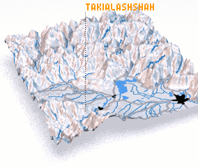 3d view of Takia Lash Shāh