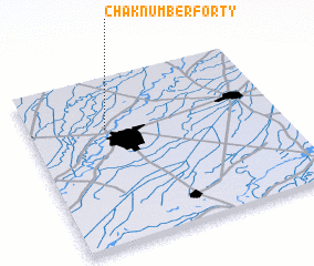 3d view of Chak Number Forty