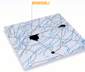 3d view of Anārkali