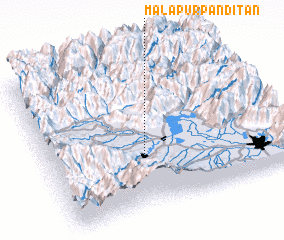 3d view of Malapur Panditān