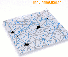 3d view of Ganjiānwāli Kalān