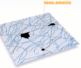 3d view of Mahālam Khurd