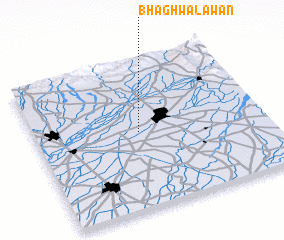 3d view of Bhāghwāl Awān