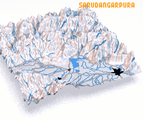 3d view of Saru Dāngarpura