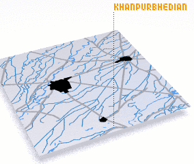 3d view of Khānpur Bhediān