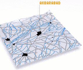 3d view of Akbarābād