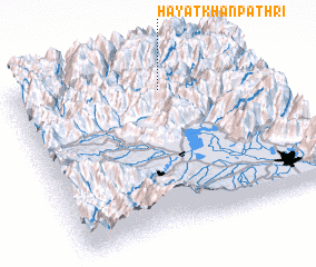 3d view of Hayāt Khān Pathri