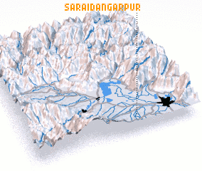 3d view of Sarāi Dāngarpur