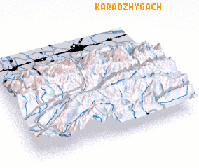 3d view of Kara-Dzhygach