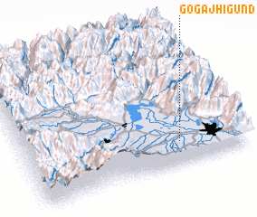 3d view of Gogajhīgund